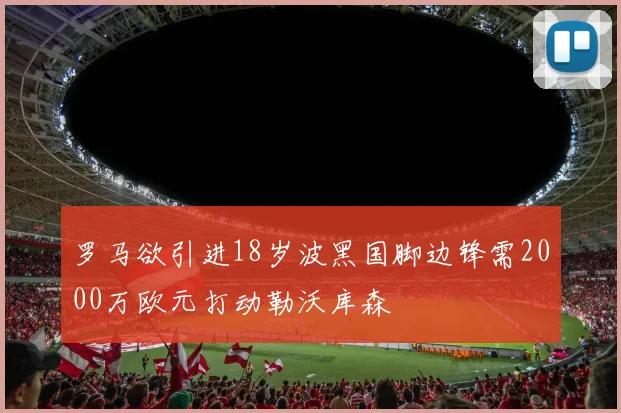 罗马欲引进18岁波黑国脚边锋需2000万欧元打动勒沃库森